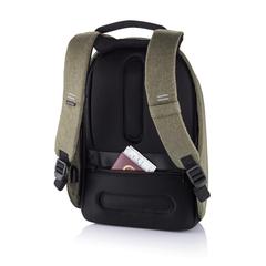 Vue Sac à dos antivol Bobby Hero Regular de couleur vert| Krokrodeal