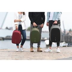 Vue Sac à dos antivol Bobby Hero Regular de couleur vert| Krokrodeal