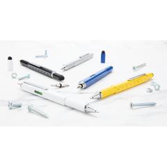 Vue Stylo outil 5 en 1 en aluminium de couleur blanc| Krokrodeal