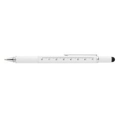 Vue Stylo outil 5 en 1 en aluminium de couleur blanc| Krokrodeal