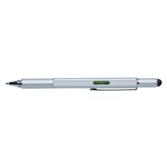 Vue Stylo outil 5 en 1 en aluminium de couleur gris| Krokrodeal