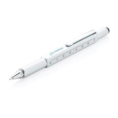 Vue Stylo outil 5 en 1 en aluminium de couleur gris| Krokrodeal