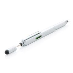 Vue Stylo outil 5 en 1 en aluminium de couleur gris| Krokrodeal