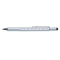 Vue Stylo outil 5 en 1 en aluminium de couleur gris| Krokrodeal