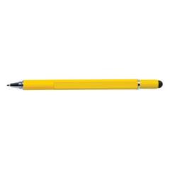 Vue Stylo outil 5 en 1 en aluminium de couleur jaune| Krokrodeal