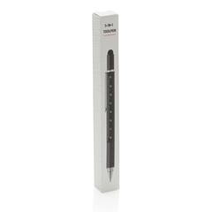 Vue Stylo outil 5 en 1 en aluminium de couleur noir| Krokrodeal