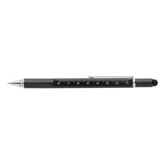 Vue Stylo outil 5 en 1 en aluminium de couleur noir| Krokrodeal
