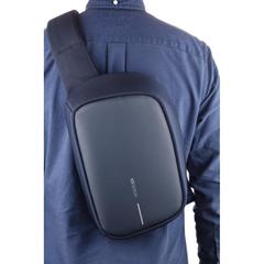 Vue Sac bandoulière Bobby Sling de couleur bleu| Krokrodeal