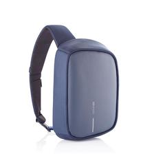 Vue Sac bandoulière Bobby Sling de couleur bleu| Krokrodeal