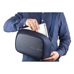 Vue Sac bandoulière Bobby Sling de couleur bleu| Krokrodeal