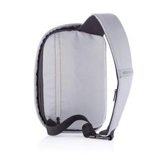 Vue Sac bandoulière Bobby Sling de couleur gris| Krokrodeal