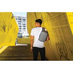 Vue Sac bandoulière Bobby Sling de couleur gris| Krokrodeal