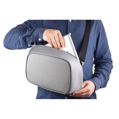 Vue Sac bandoulière Bobby Sling de couleur gris| Krokrodeal