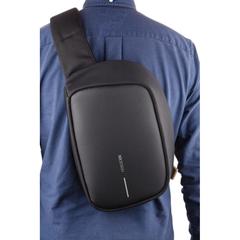 Vue Sac bandoulière Bobby Sling de couleur noir| Krokrodeal