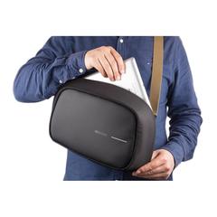 Vue Sac bandoulière Bobby Sling de couleur noir| Krokrodeal