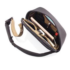 Vue Sac bandoulière Bobby Sling de couleur noir| Krokrodeal