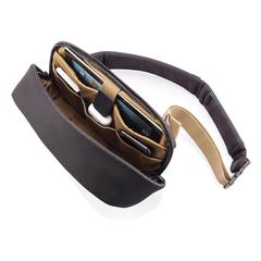 Vue Sac bandoulière Bobby Sling de couleur noir| Krokrodeal
