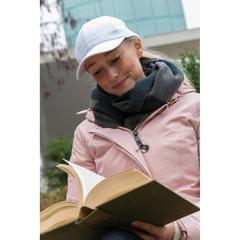 Vue Casquette 6 panneaux en coton recyclé 190gr IMPACT de couleur blanc| Krokrodeal