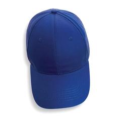 Vue Casquette 6 panneaux en coton recyclé 190gr IMPACT de couleur bleu| Krokrodeal