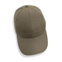 Vue Casquette 6 panneaux en coton recyclé 190gr IMPACT de couleur vert| Krokrodeal