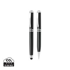 Vue Set stylos Exécutif Swiss Peak de couleur gris| Krokrodeal
