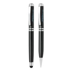 Vue Set stylos Exécutif Swiss Peak de couleur gris| Krokrodeal