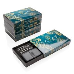 Vue Set stylos Exécutif Swiss Peak de couleur gris| Krokrodeal