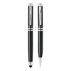Vue Set stylos Exécutif Swiss Peak de couleur gris| Krokrodeal