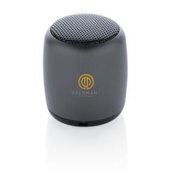 Vue Mini enceinte sans fil en aluminium de couleur gris| Krokrodeal