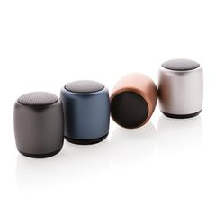 Vue Mini enceinte sans fil en aluminium de couleur gris| Krokrodeal