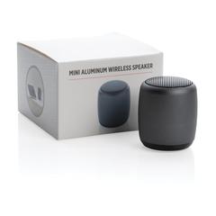 Vue Mini enceinte sans fil en aluminium de couleur gris| Krokrodeal