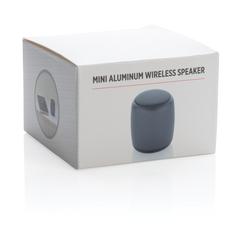 Vue Mini enceinte sans fil en aluminium de couleur gris| Krokrodeal