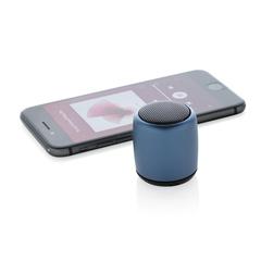 Vue Mini enceinte sans fil en aluminium de couleur bleu| Krokrodeal