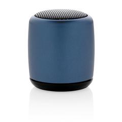 Vue Mini enceinte sans fil en aluminium de couleur bleu| Krokrodeal