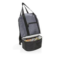 Vue Sac à dos isotherme 3 en 1 de couleur gris| Krokrodeal