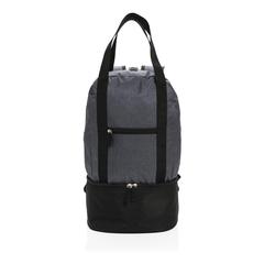 Vue Sac à dos isotherme 3 en 1 de couleur gris| Krokrodeal