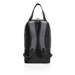 Vue Sac à dos isotherme 3 en 1 de couleur gris| Krokrodeal