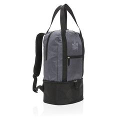Vue Sac à dos isotherme 3 en 1 de couleur gris| Krokrodeal