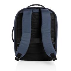 Vue Sac à dos antivol Impact en rPET AWARE™ de couleur bleu| Krokrodeal