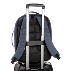 Vue Sac à dos antivol Impact en rPET AWARE™ de couleur bleu| Krokrodeal