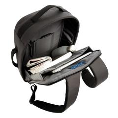 Vue Sac à dos antivol Impact en rPET AWARE™ de couleur noir| Krokrodeal