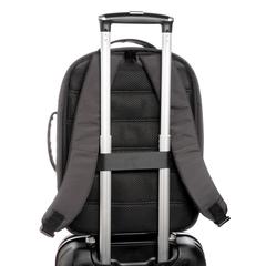 Vue Sac à dos antivol Impact en rPET AWARE™ de couleur noir| Krokrodeal