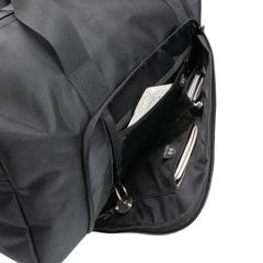 Vue Sac weekend Swiss Peak Voyager en rPET AWARE™ de couleur noir| Krokrodeal