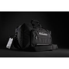 Vue Sac weekend Swiss Peak Voyager en rPET AWARE™ de couleur noir| Krokrodeal