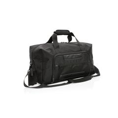 Vue Sac weekend Swiss Peak Voyager en rPET AWARE™ de couleur noir| Krokrodeal