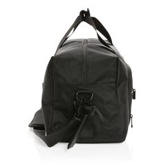 Vue Sac weekend Swiss Peak Voyager en rPET AWARE™ de couleur noir| Krokrodeal