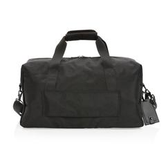 Vue Sac weekend Swiss Peak Voyager en rPET AWARE™ de couleur noir| Krokrodeal