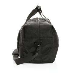 Vue Sac weekend Swiss Peak Voyager en rPET AWARE™ de couleur noir| Krokrodeal