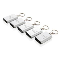 Vue Porte-clés powerbank 1000mAh de couleur gris| Krokrodeal