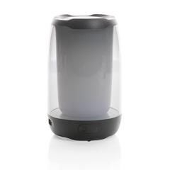 Vue Enceinte Lightboom 5W en plastique recyclé RCS de couleur noir| Krokrodeal